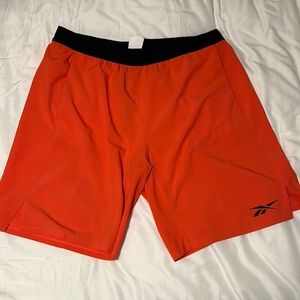 Men’s Vivid Orange Speedwick Athletic Shorts - L